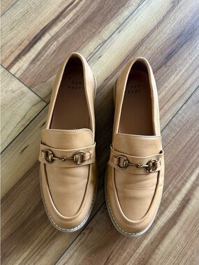 a new day Tan Faux Leather Bit Loafers
